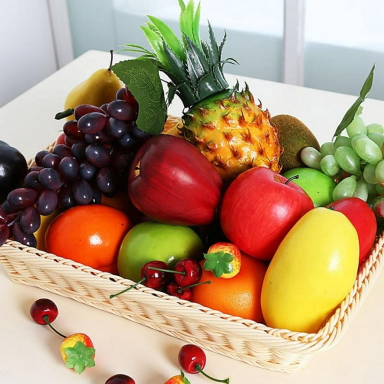 10pcs Artificial Fruits Set, For Home Shop Decoration, Fake Fruit  Vegetables Basket And Bowl Decoration, Kitchen Restaurant Table Cabinet  Party Decoration, Photography Props Toys