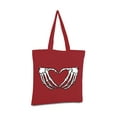 thumbnail image 2 of Awkward Styles Hand Skeleton Heart Tote Bag Skull Summer Bags Skull Accessories Gothic Gifts for He Dia de Los Muertos Accessories, 2 of 5