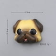 thumbnail image 4 of Refrigerador de resina 3D con forma de bonita cabeza de perro carlino con forma de imán para nevera,, 4 of 4