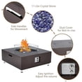 thumbnail image 2 of M optimized Propane Fire Pit Table, Outdoor Firepit With Wind Guard Glass Beads & Rain Cover for Patio Yard Garden, 36" 48" 56" Bronze, 2 of 9