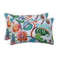 thumbnail image 1 of Pillow Perfect 671925 Extérieur/intérieur Tropical Fête Mult Rectangulaire Jeter Oreiller (Lot de 2), 1 of 1