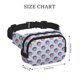 thumbnail image 4 of Balery Donut with the USA Fag Mochila Cinturón para Mujeres y Hombres, Bolsa de Cintura Impermeable de Doble Capa con Correa, 4 of 9
