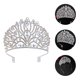 thumbnail image 4 of KAKOWELY 1 corona de boda con cristales y diamantes de imitación, tocado de novia brillante, tocado de corona, 4 of 5