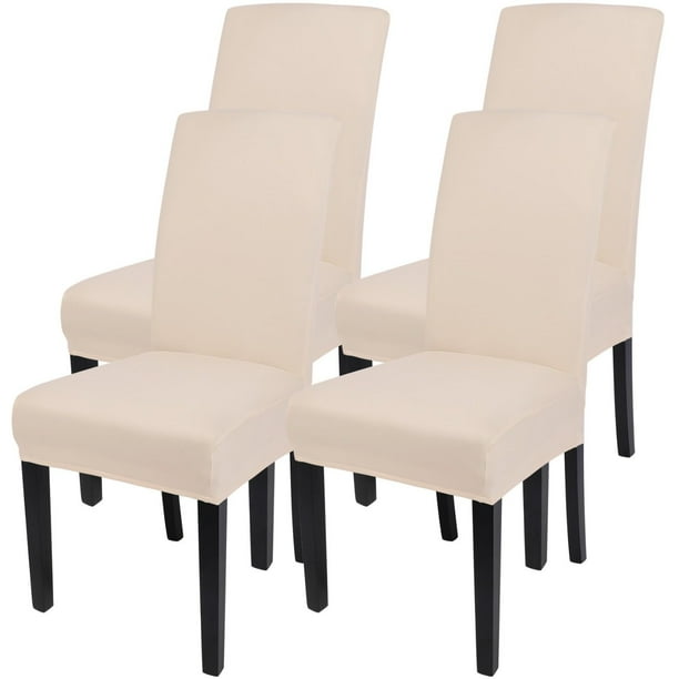 Juego de 4 Fundas para Sillas de Comedor SearchI Beige-Amarillo