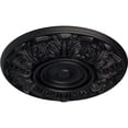 thumbnail image 3 of Ekena Millwork 13"OD x 1 3/8"P Whitman Ceiling Medallion (For Canopies up to 3 3/4"), Hand-Painted Steel Gray, 3 of 5