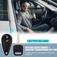 thumbnail image 2 of Unique Bargains 433MHz NHVWB1U711 Keyless Entry Remote Ignition Transponder Key Fob for Subaru Forester Impreza 2 Button, 2 of 7