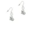 thumbnail image 2 of Delight Jewelry Silvertone Small ''Best Friend'' Heart Silvertone Leaf French Earrings, 2 of 5