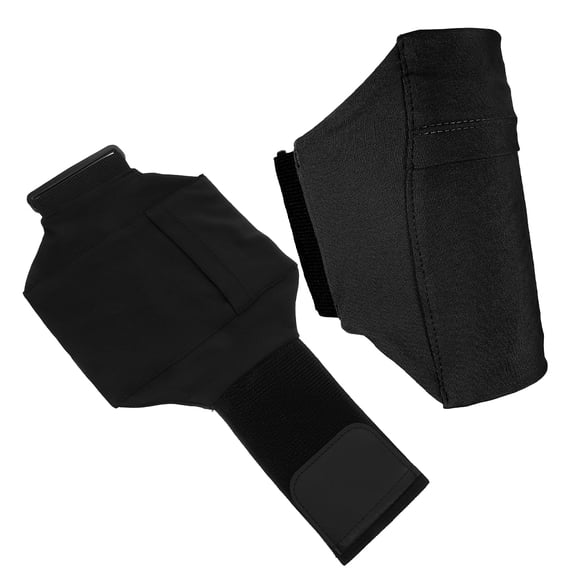 Amosfun Adjustable Black Leg Phone Holder for Jogging and Hiking 2Pcs