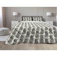 thumbnail image 1 of Tropical Comforter & Sham Bedding Set, Pineapples Summer Vibe Hipster Fresh Gourmet Juicy Health Organic, 3 pcs Duvet Set Microfiber Filling Quilt, 5 Sizes, Coconut and Charcoal Grey, by Ambesonne, 1 of 4