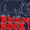 thumbnail image 3 of CafePress - Rhinos Rock ! Women's Dark T Shirt - Women's Traditional Fit Dark T-Shirt, 3 of 4