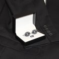 thumbnail image 2 of Lillian Rose Cufflinks/Tie Tack Black Band Monogram I, 2 of 3