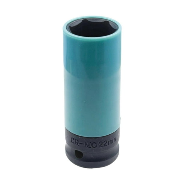 Dados para ruedas, herramienta para neumáticos de 1/2 pulgada, compactos, para quitar pernos, tuercas y tornillos dañados, protectores de ruedas de 22 mm