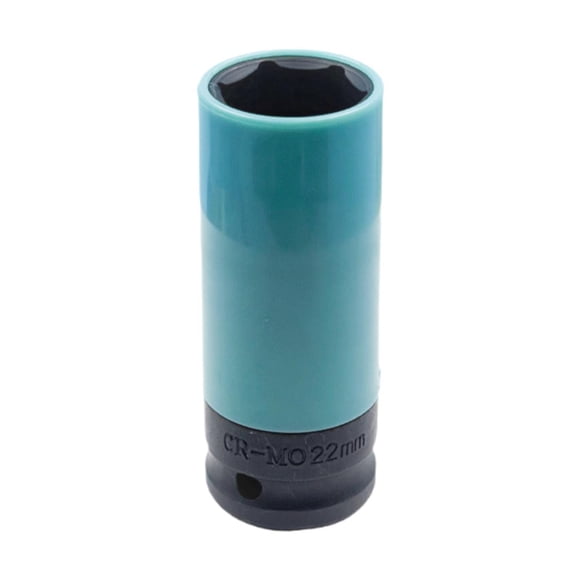 Dados para ruedas, herramienta de extracción de bloqueo de rueda para llave de impacto de 1/2", antirrayas, pared delgada, herramienta multiusos 22 mm