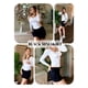 thumbnail image 5 of Minifalda de mezclilla Mancreda para mujer, cintura baja, talla L, 5 of 5