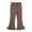 Coffee, variant on Zwiiyzr 6M-7Y Girls Knit Flare Leggings Solid Color High Waisted Bell Bottoms Gym Active Bootcut Yoga Pants for Kids Toddler Olive Green
