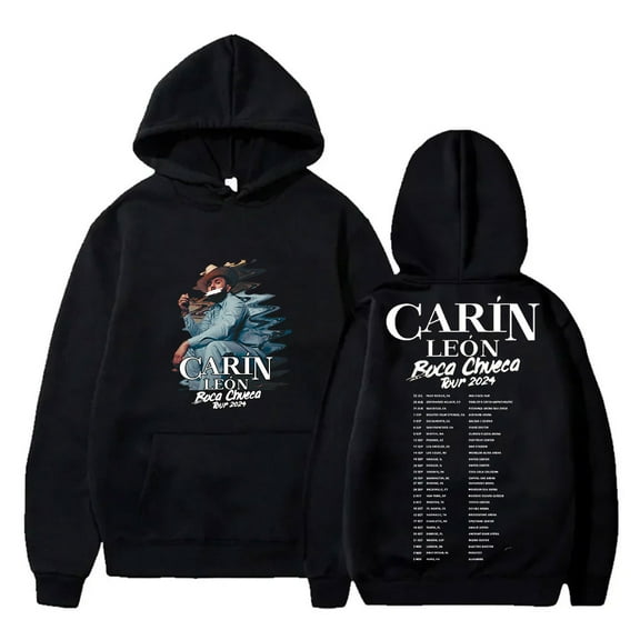Carin Leon Boca Chueca Tour Merch Hoodies Winter Women Men Fashion Casual Hooded Sweatshirts Streetwear