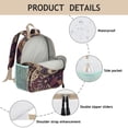 thumbnail image 2 of Decorative Pattern Backpack - Waterproof Ergonomic School Bag with Breathable Mesh Side Pockets, 2 of 4