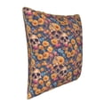 thumbnail image 2 of Susaid Skull daisy colorful Print Velvet Throw Pillow Covers Home Art Deco Pillowcase Square Pillow Case Cushion Cover for Bed Sofa Living Room Car Indoor and Outdoor-18"x18", 2 of 8