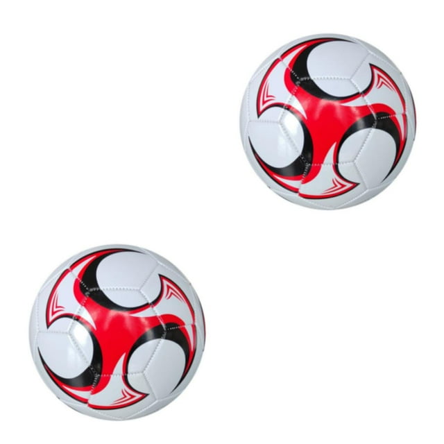relayinert Ballon de Soccer Longue Durée de Vie pour Soccer École Secondaire et Entraînement 2 Rouge 2Ensemble