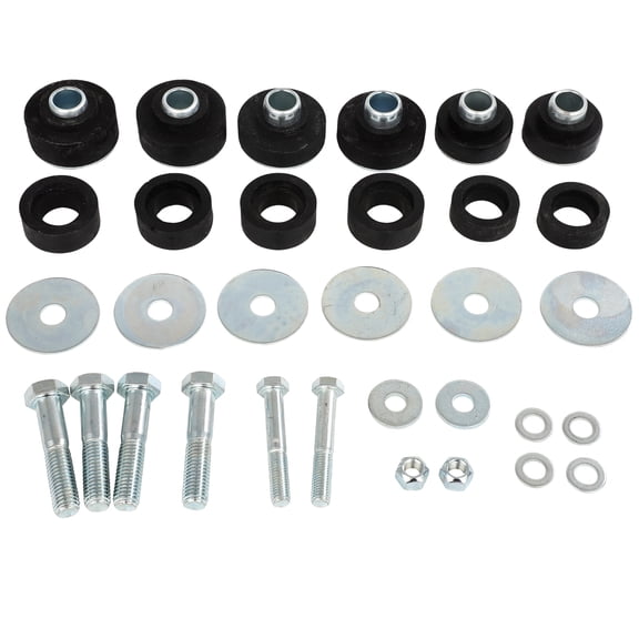 SCITOO Body Mount Bushings Kit 1967-1972 for Chevy Camaro 1967-1969 for Pontiac Firebird Durable Leaf Spring Accessory Suspension Bracket Replacement K00020-C