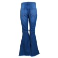 thumbnail image 3 of Sngxgn Women's Curvy Bootcut Mid-Rise Stretch Jeans(Blue,L), 3 of 5