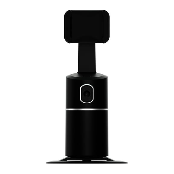 Matsuzay 1PC Apai Genie Auto Smart Selfie Stick 360 ° Soporte de seguimiento de objetos Rotación todo en Cámara de seguimiento facial Relojes inteligentes Negro