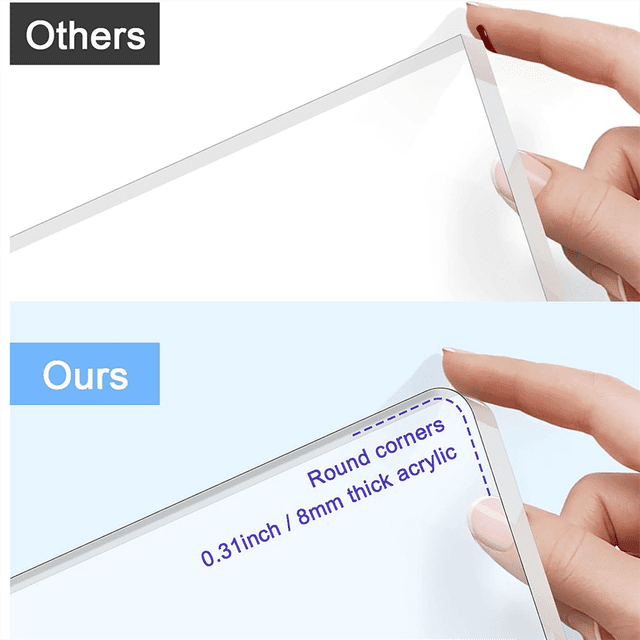 Transparent Clear Acrylic Book Holder Reading Stand for Open and Closed Books, Magazines, Textbooks Reading Stand