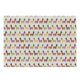 thumbnail image 1 of Dachshund Cutting Board, Abstract Colorful Puppy Pattern Vintage Animal Silhouettes Cartoon, Decorative Tempered Glass Cutting and Serving Board, Large Size, Multicolor, by Ambesonne, 1 of 1