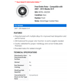 thumbnail image 2 of Front Brake Rotor - Compatible with 2007 - 2015 Mazda CX-9 2008 2009 2010 2011 2012 2013 2014, 2 of 2