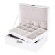 thumbnail image 5 of Organizador de joyas de doble capa para pendientes blanco, 5 of 9
