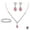 PinkA, variant on Lingsun 2025 Women's Earrings, Necklace and Bracelet Three-piece Set Z8X9