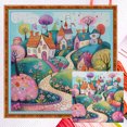 thumbnail image 1 of Kit Punto Cruz Contados Hilo Algodón Ecológico Bordado 11CT 40x50cm, 1 of 9