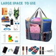 thumbnail image 4 of Bolsa de playa grande, bolsas de piscina, bolsa de playa de malla para juguetes, toallas, chanclas, bolsa de playa, 42*38*20cm, 4 of 7