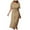 Khaki, variant on EQWLJWE Womens Sun Protection Cover Up Maxi Dress,Solid Color Loose Fit Waistband Adjustable Split A-Line Dress Gift Khaki Free Size