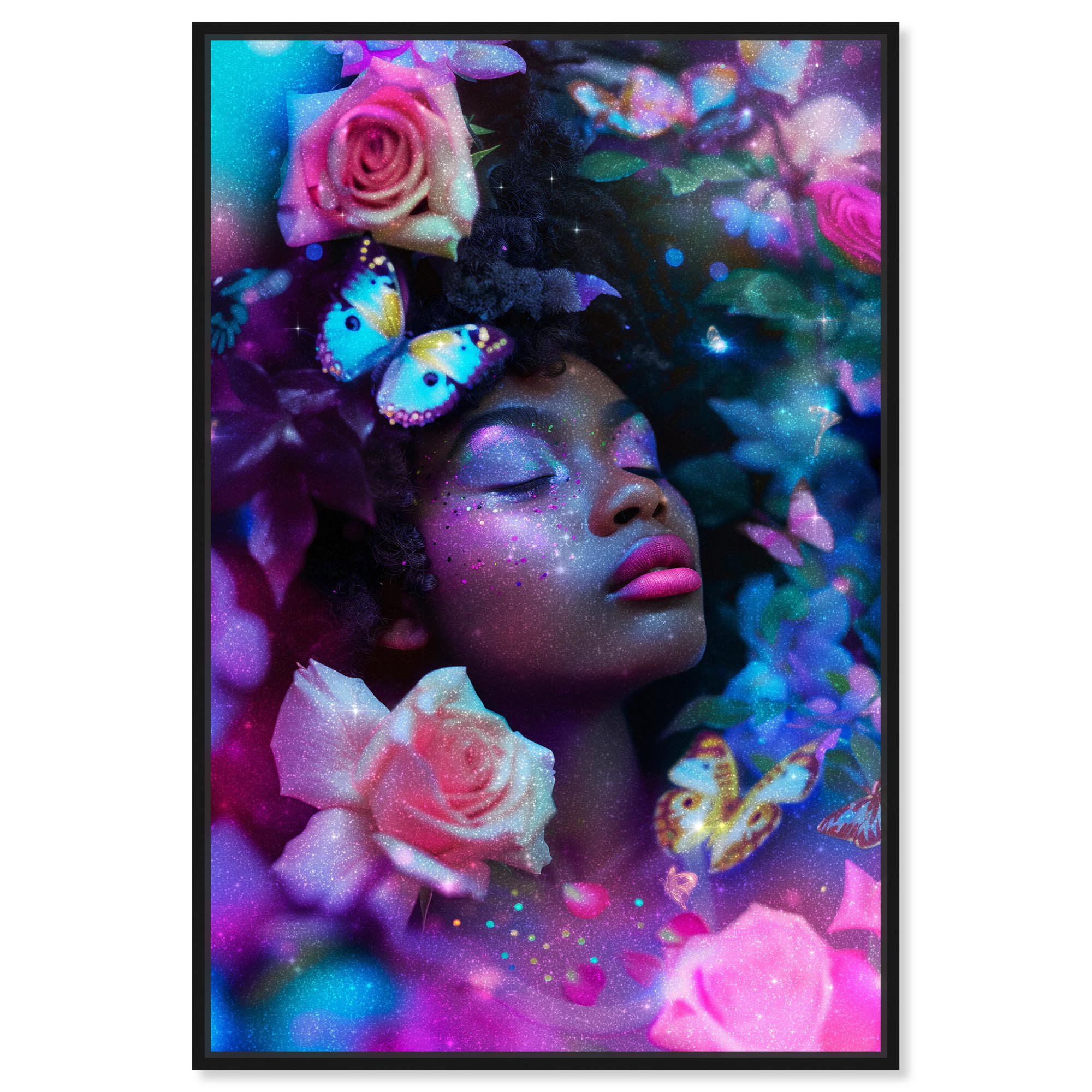 In A Dream World II Canvas Glam Portraits by Art Remedy, Black Frame, 10 x 15