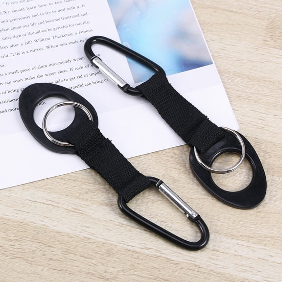 Raindrops Nylon Water Bottle Holder Clips Rectangular Clip Women 2Pcs