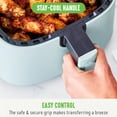 thumbnail image 5 of GreenLife 4.5 Quart Air Fryer Ceramic Nonstick, Blue Haze, 5 of 8