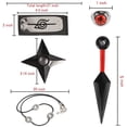 thumbnail image 5 of Capa de Akatsuki Itachi para niños, capa de Naruto, bata de Akatsuki, disfraz de Cosplay de Halloween con anillo para la cabeza Adepaton WMCH-36, 5 of 5
