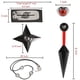 thumbnail image 5 of Capa de Akatsuki Itachi para niños, capa de Naruto, bata de Akatsuki, disfraz de Cosplay de Halloween con anillo para la cabeza Xemadio WMCH-49, 5 of 5