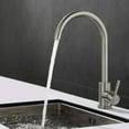 thumbnail image 2 of Stainless Steel Kitchen Faucet, 360° Swivel, Kitchen Sink Faucet, Sink Mixer Tap, Matte, 2 of 4