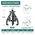thumbnail image 1 of 3/4/6inch Gear Puller 2Jaw/3Jaw switching Puller with Reversible Jaws Pulley Puller Removal Tool for Pulley Gear Bearing Flywhee ,Multi-Functional Use, 1 of 7