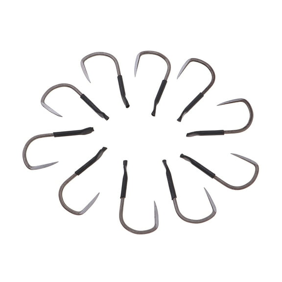 Stainless steel fishing hooks large without barbs Size15 10 pieces 10 Size15 10pcs