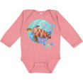 thumbnail image 3 of Inktastic Vero Beach, Florida Swimming Sea Turtle with Bubbles Boys or Girls Long Sleeve Baby Bodysuit, 3 of 5