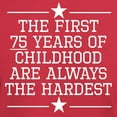 thumbnail image 3 of CafePress - The First 75 Years Of Childhood T Shirt - Men's Classic Graphic Cotton T-Shirt, 3 of 4