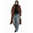 thumbnail image 2 of Katigan Long Puffer Jacket for Women, Thickened Winter Coat Hooded with Deep Pockets, Ladies Warm Winter Jacket Brown L, 2 of 6