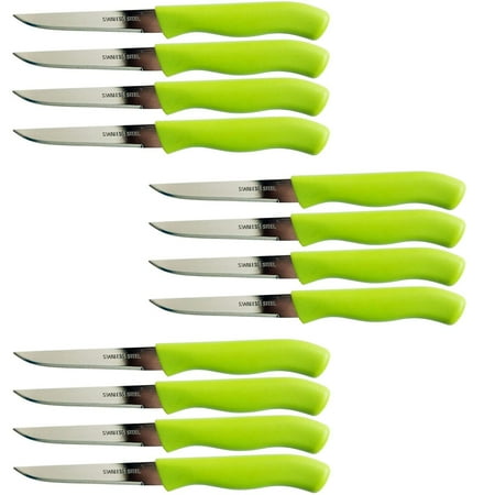 

Brenium Paring and Garnishing Knife 12-Piece Set 3 inch Blade Fruits Vegetable Cutting Peeling