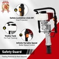 thumbnail image 6 of 52cc Gas Powered Post Driver, 2.3HP 2-Stroke Engine, w/ 2 Post Driving Heads (55mm & 70mm), T/Y Post Fence Pile Driver, Portable Handheld Jackhammer Tool, 6 of 10