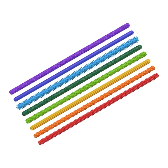 Colorful Sensory for Students, Textured Calming Toy with Stress Relief Design & Collectable Silicone Grip