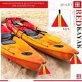 thumbnail image 2 of 4 Pcs Safety Red Tow Flag Reflective Warning Kayak Red Flag for Truck Loads Safety Signs Trailer Hauling Warning Kit, 2 of 6