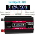 LCD Display Car Power Inverter 4000W Converter 12V to 220V/110V Smart